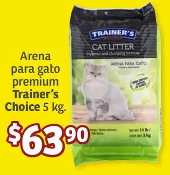 Soriana Súper Arena para gato premium Trainer's Choice 5 kg. oferta