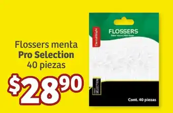Flossers menta Pro Selection 40 piezas