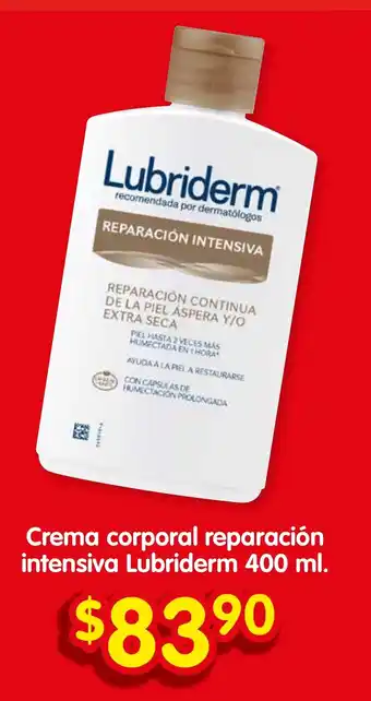 Crema corporal reparación intensiva Lubriderm 400 ml.