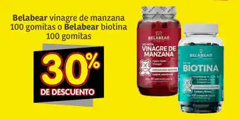 Soriana Súper Belabear vinagre de manzana 100 gomitas o Belabear biotina 100 gomitas oferta