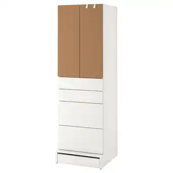 IKEA Småstad / uppföra clóset, blanco corcho/con 4 cajones, 60x63x196 cm oferta