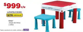 Keter Juego de mesa y sillas