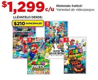 Bodega Aurrerá Nintendo Switch Variedad de videojuegos oferta