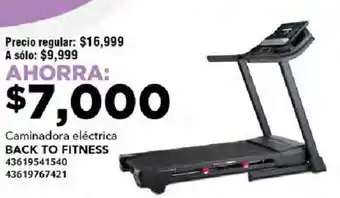 Caminadora eléctrica BACK TO FITNESS