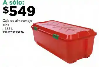 Caja de almacenaje pino 163L