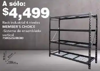 City Club Rack industrial 4 niveles MEMBER'S CHOICE oferta
