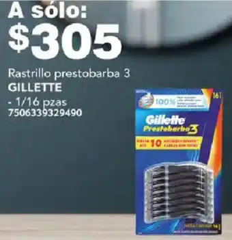 City Club Rastrillo prestobarba 3 GILLETTE 1/16pzas oferta
