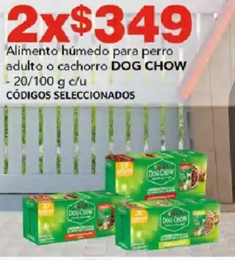 Alimento húmedo para perro adulto o cachorro DOG CHOW 20/100g