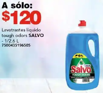 City Club Lavatrastes líquido tough odors SALVO 1/2.6L oferta