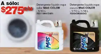 City Club Detergente líquido ropa Detergente líquido ropa color MAS COLOR 1/10L oferta