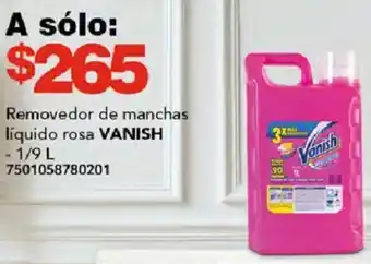 City Club Removedor de manchas líquido rosa VANISH 1/9L oferta