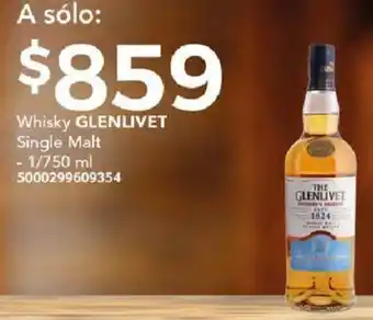 City Club Whisky GLENLIVET Single Malt 1/750ml oferta