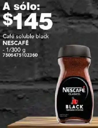 City Club Café soluble black NESCAFÉ 1/300g oferta