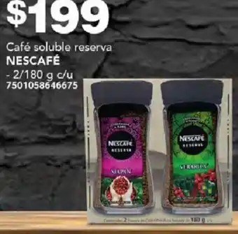 City Club Café soluble reserva NESCAFÉ 2/180g oferta