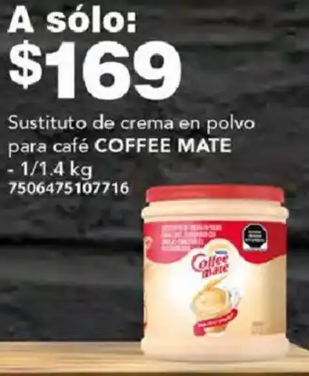 City Club Sustituto de crema en polvo para café COFFEE MATE 1/1.4kg oferta