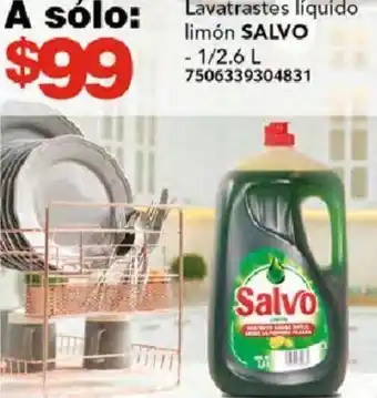 City Club Lavatrastes líquido limón SALVO 1/2.6L oferta