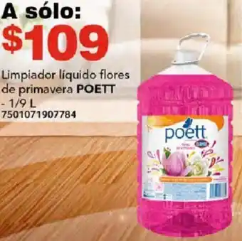 City Club Limpiador líquido flores de primavera POETT 1/9L oferta