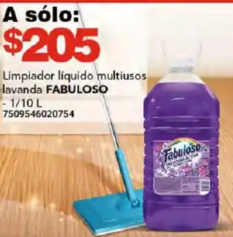 Limpiador líquido multiusos lavanda FABULOSO 1/10L