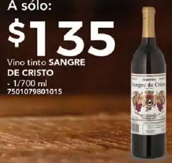 Vino tinto SANGRE DE CRISTO 1/700ml