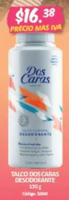 Farmacias Bazar Talco Dos Caras Desodorante oferta