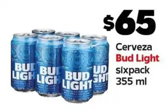Cerveza Bud Light sixpack 355 ml