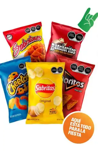 7-eleven Variedad Comparte Rancheritos, Cheetos, Doritos Sabritones y Sabritas 110 - 165 g x 2 oferta