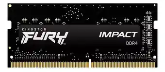 Memoria ram fury impact gamer color negro 16gb 1 kingston kf432s20ib/16