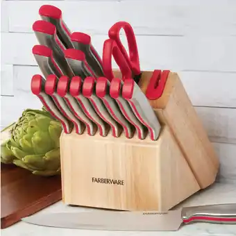Mercado Libre Bloque de cuchillos faberwere 15 pzas con afilador integrado color acero inoxidable oferta