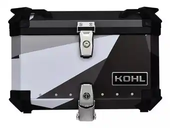 Baúl kohl aluminio gris negro 50 lts