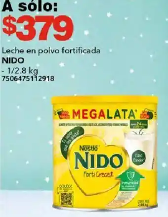 City Club NIDO Leche en polvo fortificada 1/2.8kg oferta
