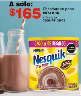 City Club Chocolate en polvo NESQUIK 1/2.2kg oferta