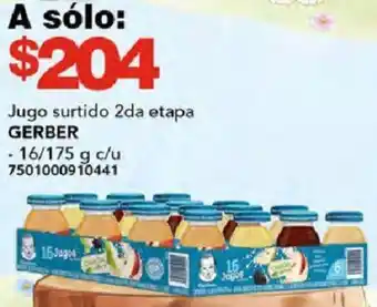 City Club Jugo surtido 2da etapa GERBER 16/175g oferta