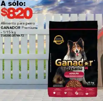 City Club Alimento para perro GANADOR Premium 1/15kg oferta