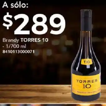 Brandy TORRES 10 1/700ml