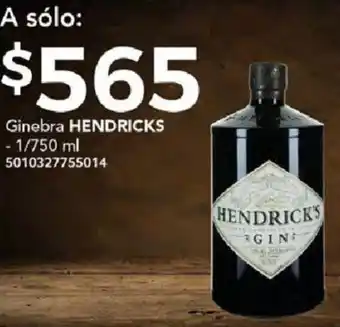 Ginebra HENDRICKS 1/750ml