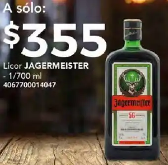 Licor JAGERMEISTER 1/700ml