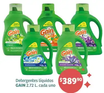 Soriana Híper Detergentes Líquidos GAIN 2.72L oferta