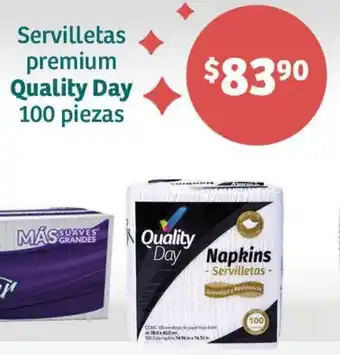 Soriana Híper Servilletas premium Quality Day 100 piezas oferta