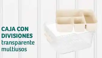 Soriana Híper CAJA CON DIVISIONES transparente multiusos oferta
