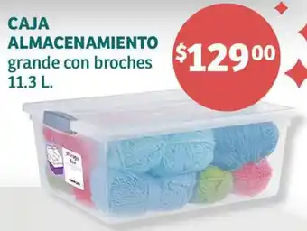 CAJA ALMACENAMIENTO grande con broches 11.3L