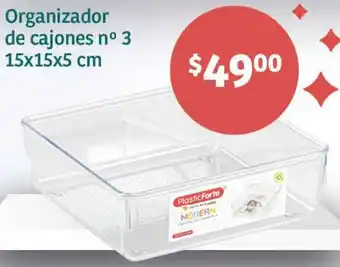 Soriana Híper Organizador de cajones nº 3 15x15x5 cm oferta