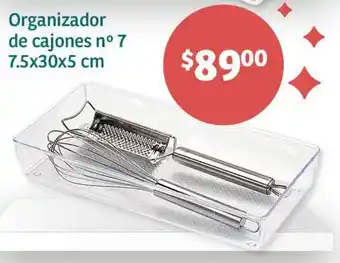 Organizador de cajones nº 7 7.5x30x5 cm