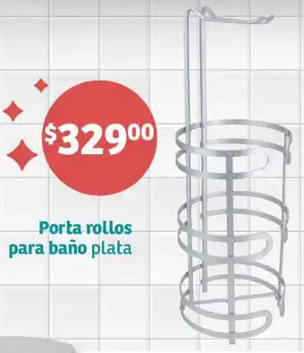 Soriana Híper Porta rollos para baño plata oferta