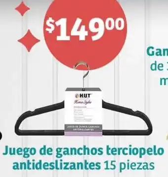 Soriana Híper Juego de ganchos terciopelo antideslizantes 15 piezas oferta