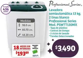 Soriana Híper Professional Series Lavadora semiautomática 13kg oferta