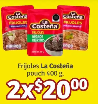 Soriana Híper Frijoles La Costeña pouch 400g oferta