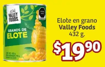 Soriana Híper Elote en grano Valley Foods 432g oferta