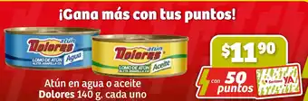 Soriana Híper Atún en agua o aceite Dolores 140g oferta