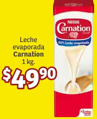 Soriana Híper Leche evaporada Carnation 1kg oferta