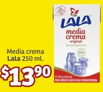Soriana Híper Media crema Lala 250ml oferta